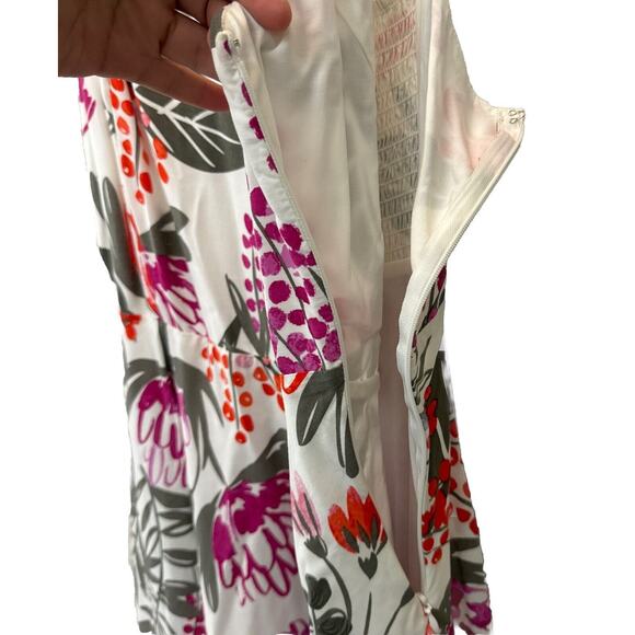 Old Navy Fit and Flare Cami Mini Dress Floral Tiered Smocked Back Size L… - Picture 8 of 12